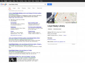 Google results page: before (Note: this is my best approximation. Was too distressed to take a screenshot)